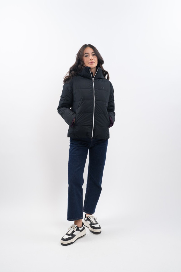 Parka corta Adele - Negro /Morado oscuro Parka corta Adele - Negro /Morado oscuro