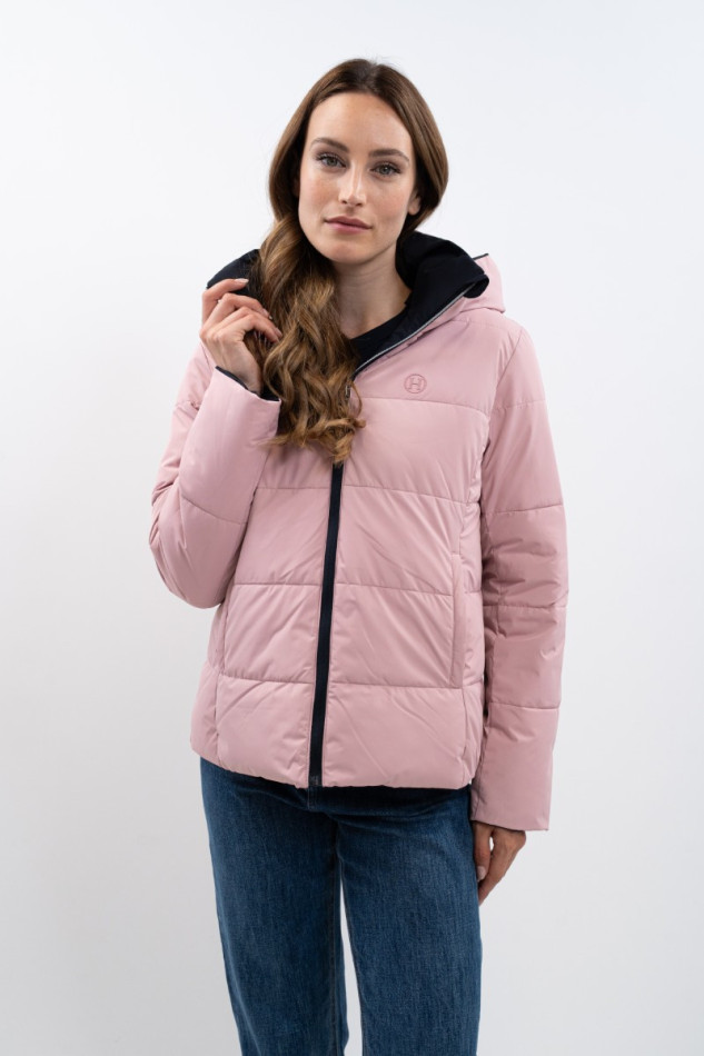 Adele Korte parka - marine/lichtroze Adele Korte parka - marine/lichtroze