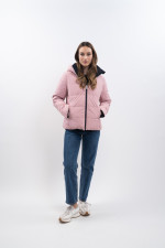 Adele Short Parka - Navy/Light pink Adele Short Parka - Navy/Light pink