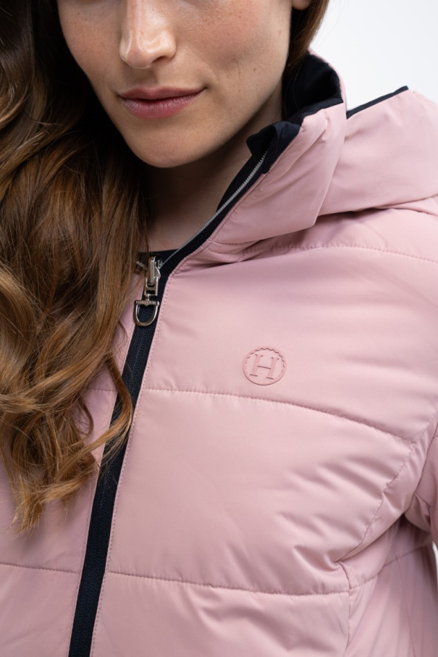 Adele Short Parka - Navy/Light pink Adele Short Parka - Navy/Light pink