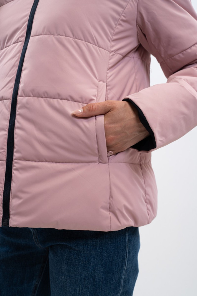 Adele Korte parka - marine/lichtroze Adele Korte parka - marine/lichtroze