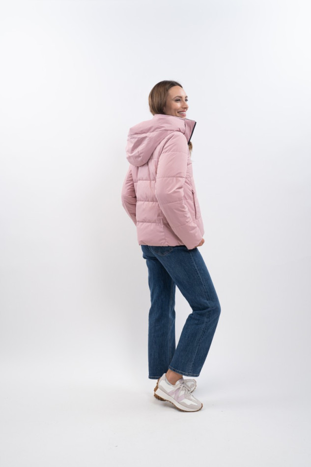 Adele Korte parka - marine/lichtroze Adele Korte parka - marine/lichtroze