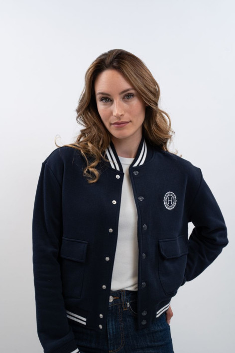 Agathe Bomber Trui - Marineblau