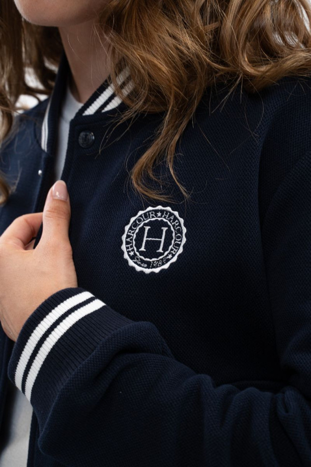 Agathe Bomber Sweater - Navy