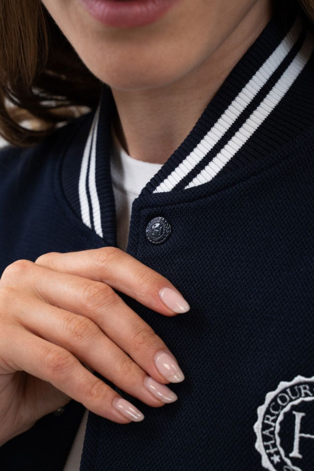 Agathe Bomber Sweater - Marine