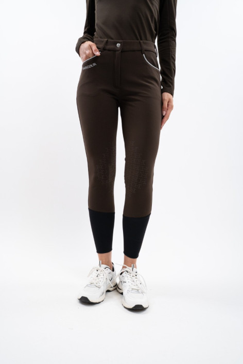 Pantalones de forro polar Jaipur Riding - Cacao