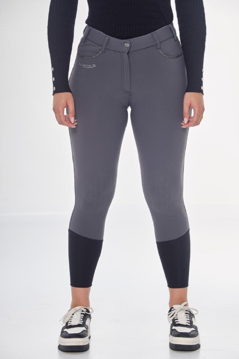 Jaipur Riding fleece broek - Antraciet Grijs