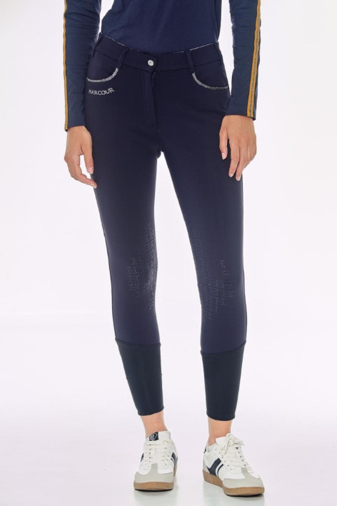 Jaipur Fleece-Hose Reiten - Marineblauw