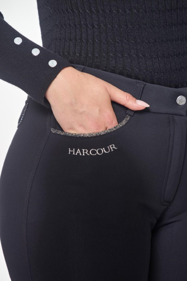 Jaipur Fleece-Hose Reiten - Schwarz