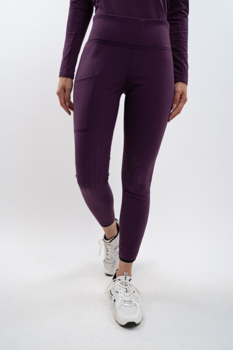 Lili Legging Polaire Femme - Figue (Dark purple)