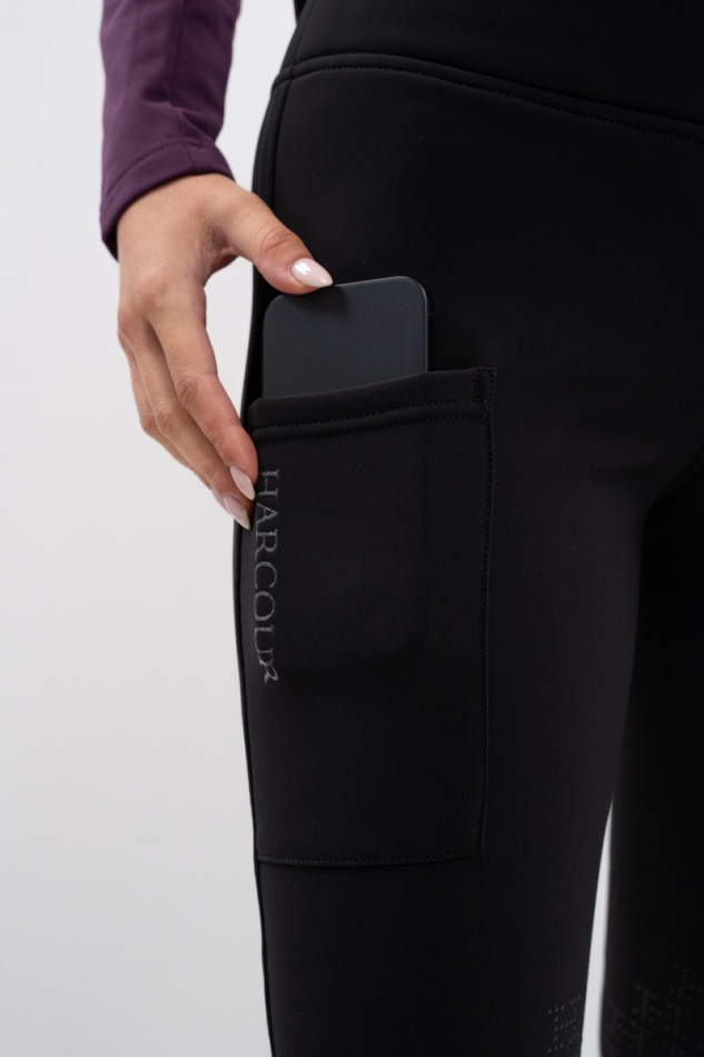 Lili Fleece Legging - Schwarz