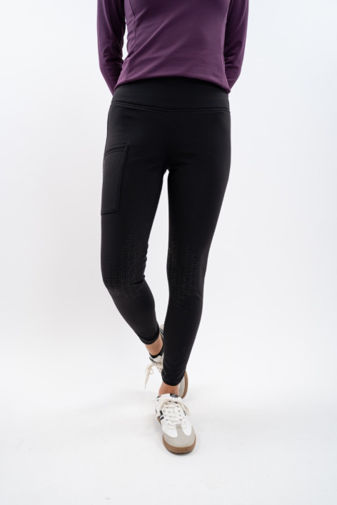 Lili Fleece Legging - Schwarz
