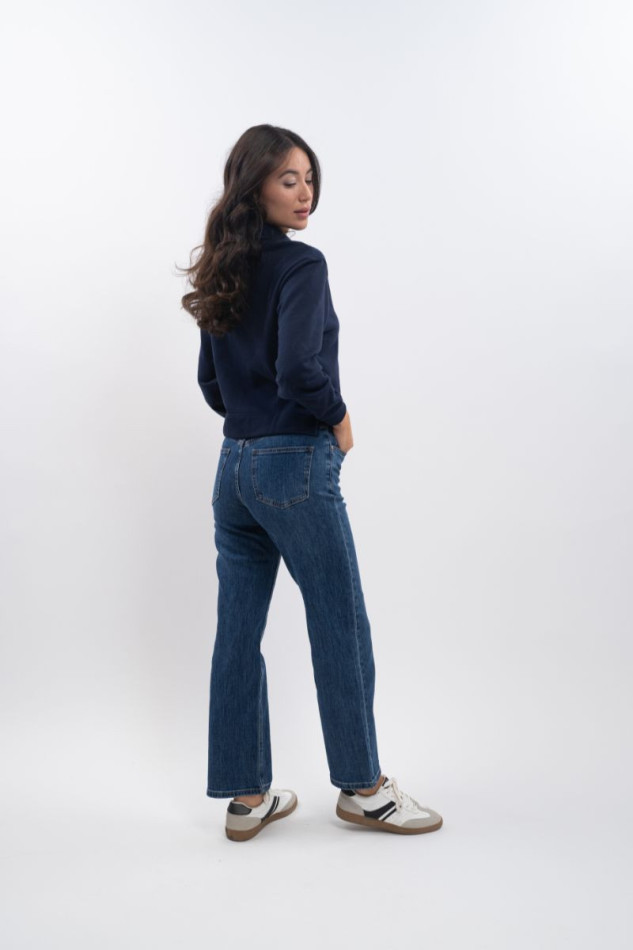Alisson Polo Sweat - Navy Alisson Polo Sweat - Navy