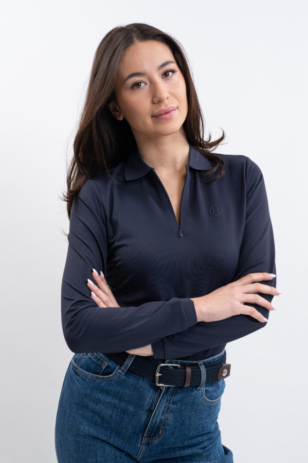 Pepite Polo ML Femme - Marine (Navy) Pepite Polo ML Femme - Marine (Navy)