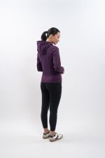 Sudadera técnica con cremallera Ava Mujer - Fig (Morado oscuro) Sudadera técnica con cremallera Ava Mujer - Fig (Morado oscuro)