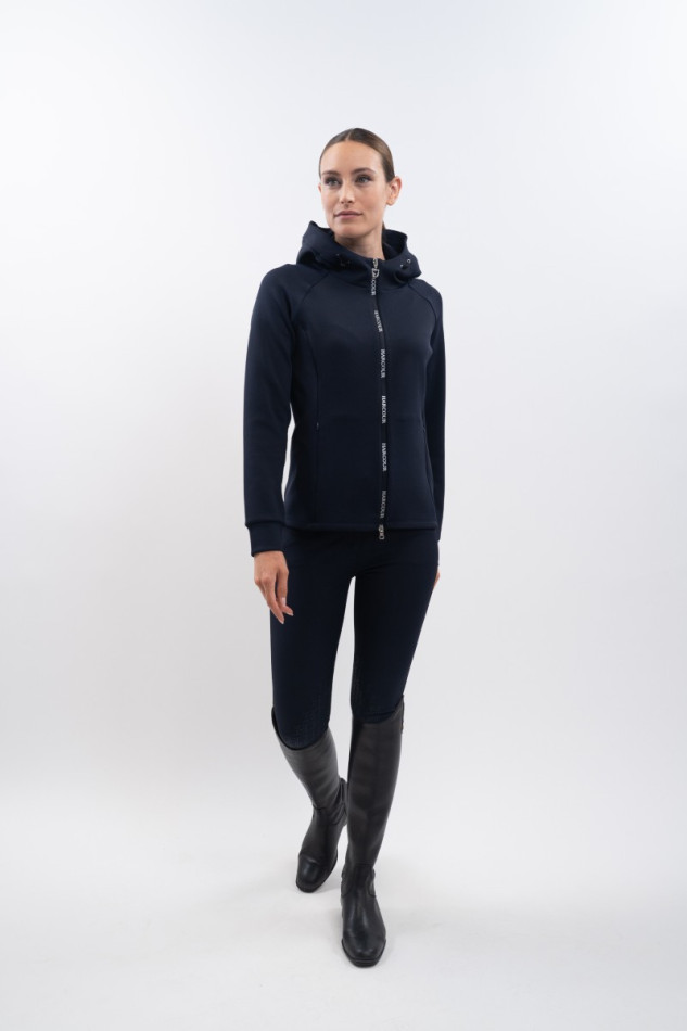 Sudadera t&eacute;cnica con cremallera Ava Mujer - Azul marino