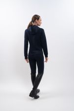 Top felpato con zip tecnica Ava Donna - Navy Top felpato con zip tecnica Ava Donna - Navy
