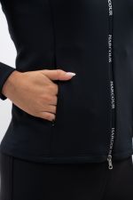 Sudadera técnica con cremallera Ava para mujer - Negra Sudadera técnica con cremallera Ava para mujer - Negra