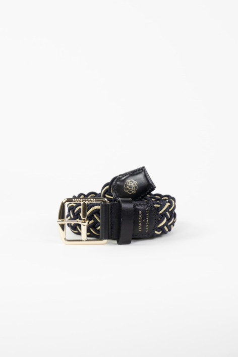 Charline Versailles elastische riem - Navy/Lichtgoud