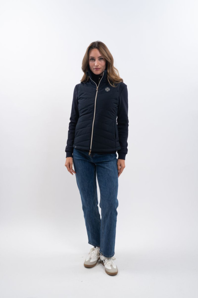 Leonie Dames Versailles Mouwloos Vest - Navy