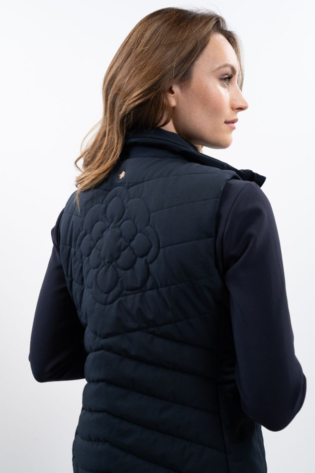 Leonie Dames Versailles Mouwloos Vest - Navy