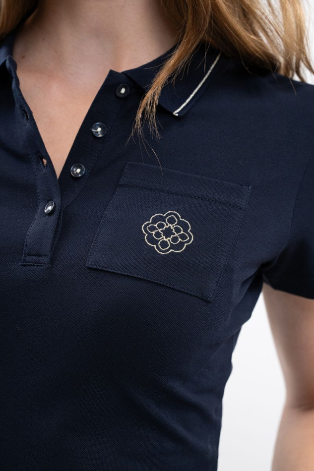 Polo Gasparine Versailles para mujer - Azul marino
