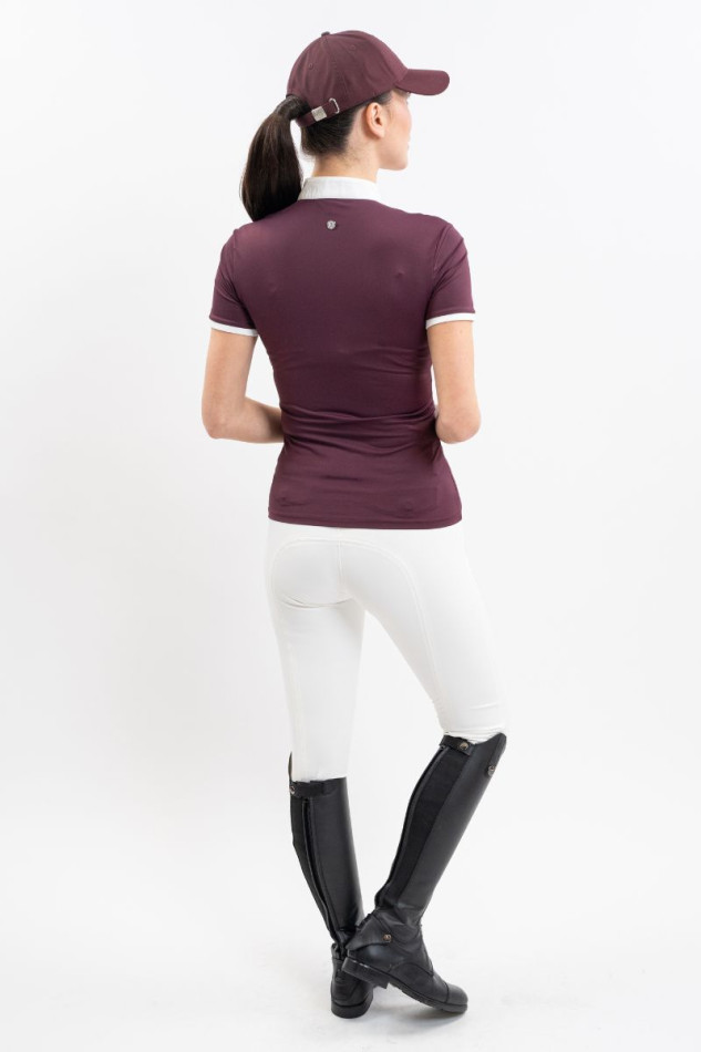 Polo de concurso Shine - Berenjena