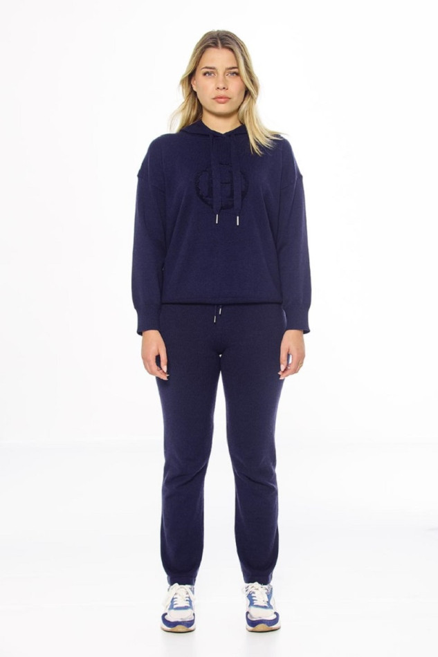 Kerstman damessweatshirt - Navy