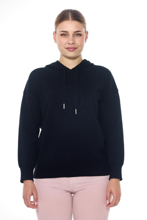 Sudadera de mujer Santa - Negra