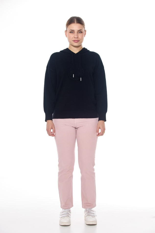 Santa Sweat Woman - Black