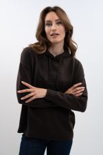 Aurelia Sweat maille Femme - Cacao (Dark brown) Aurelia Sweat maille Femme - Cacao (Dark brown)