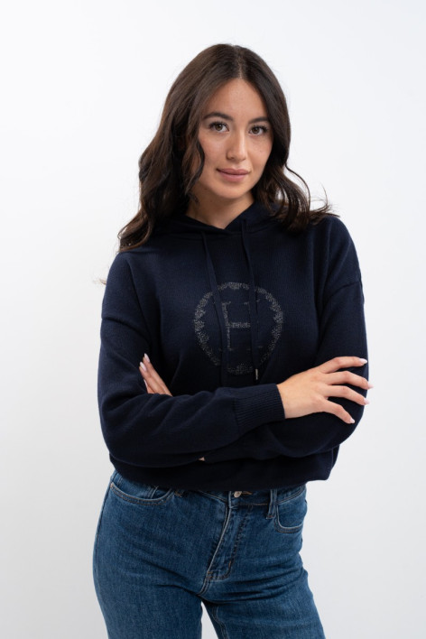 Aurelia Gebreide sweater voor dames - Navy