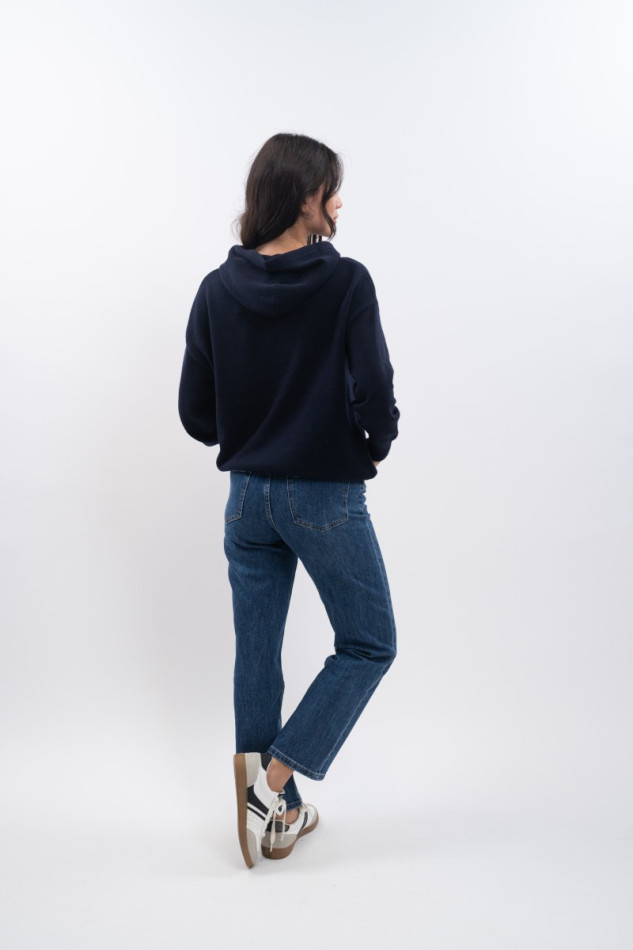 Aurelia Gebreide sweater voor dames - Navy Aurelia Gebreide sweater voor dames - Navy