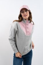 Ambre Sweat Woman - GreyMel/Light pink Ambre Sweat Woman - GreyMel/Light pink