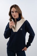 Sudadera Ambre Mujer - Azul marino/Duna Sudadera Ambre Mujer - Azul marino/Duna
