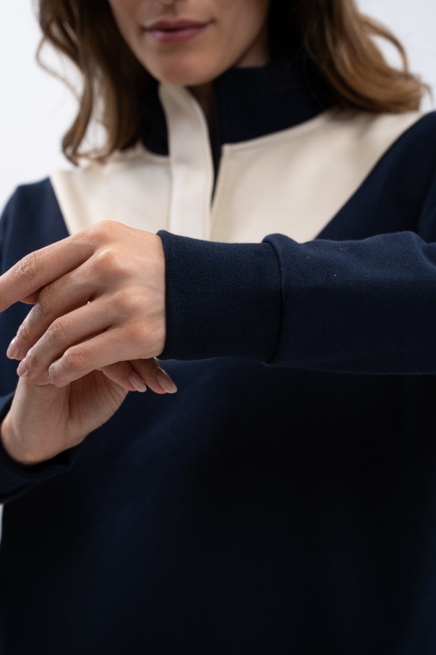 Ambre Sweat Woman - Navy/Dune Ambre Sweat Woman - Navy/Dune
