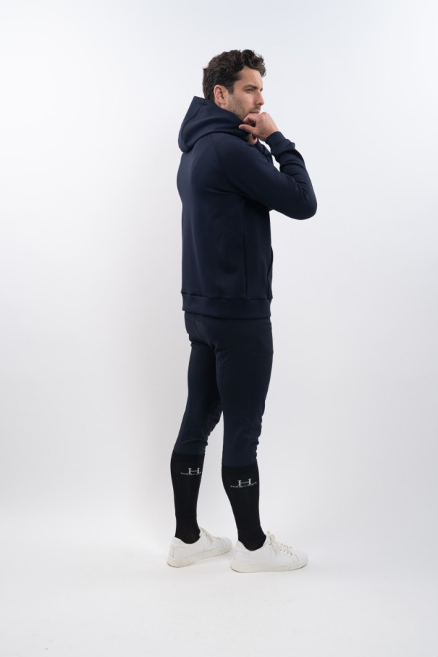 Aron Men's technical zip-up sweatshirt - Navy