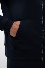 Aron Men's technical zip-up sweatshirt - Navy Aron Men's technical zip-up sweatshirt - Navy