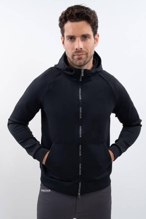 Aron Heren technisch sweatshirt met rits - Zwart