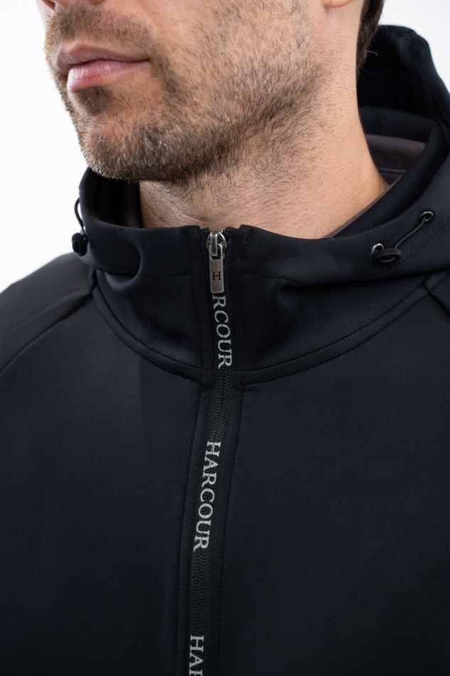 Aron Technisches Sweatshirt mit Rei&szlig;verschluss f&uuml;r M&auml;nner - Schwarz (Black)