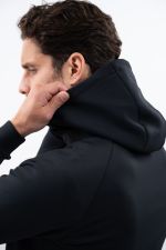 Aron Men's technical zip-up sweatshirt - Black (Black) Aron Men's technical zip-up sweatshirt - Black (Black)