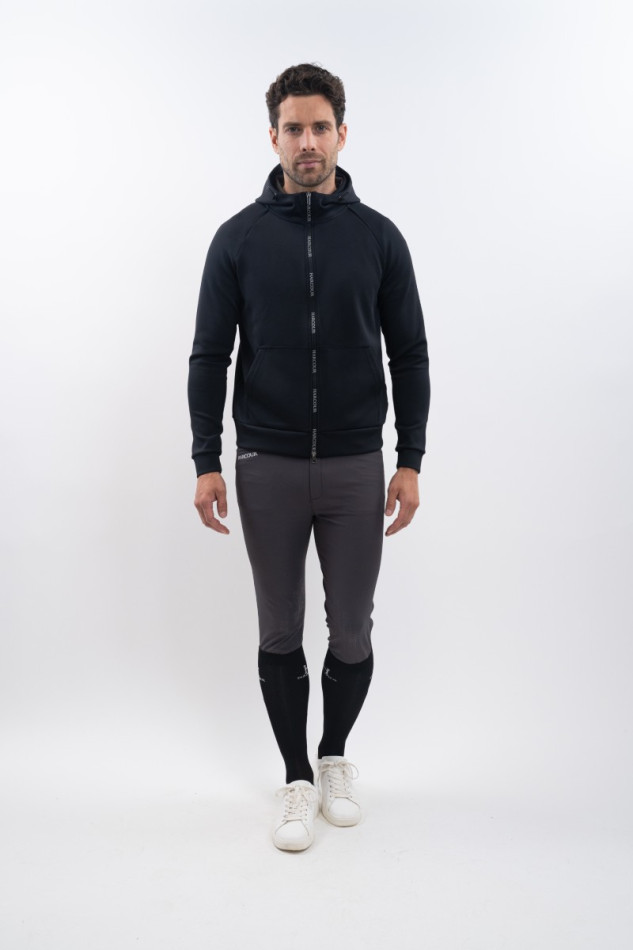 Aron Heren technisch sweatshirt met rits - Zwart