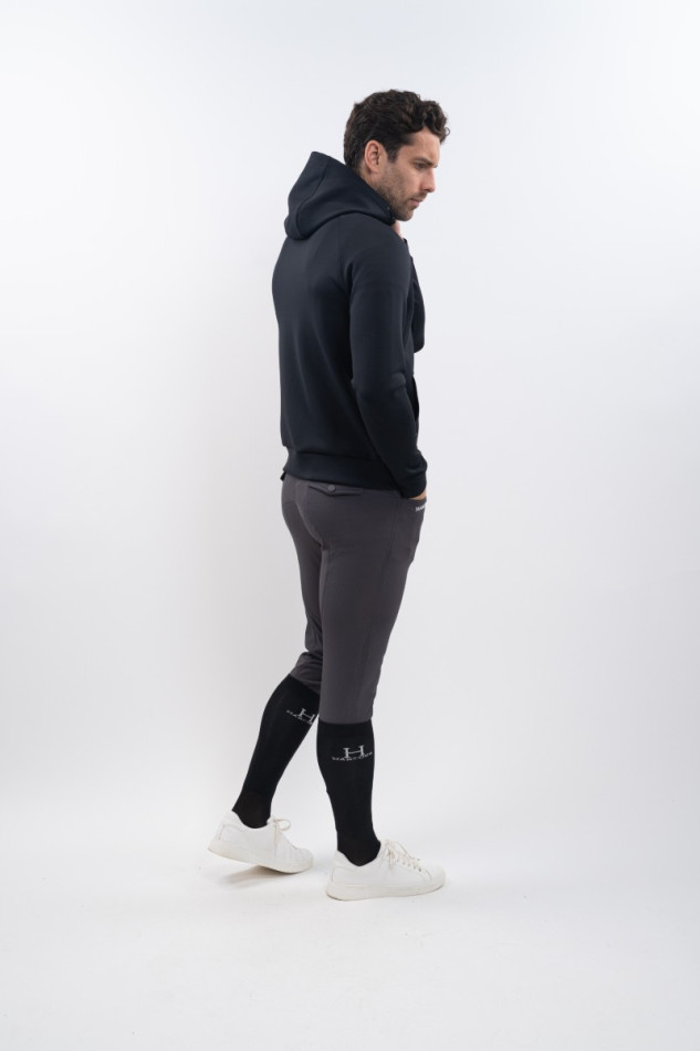 Aron Sudadera t&eacute;cnica con cremallera para hombre - Negra