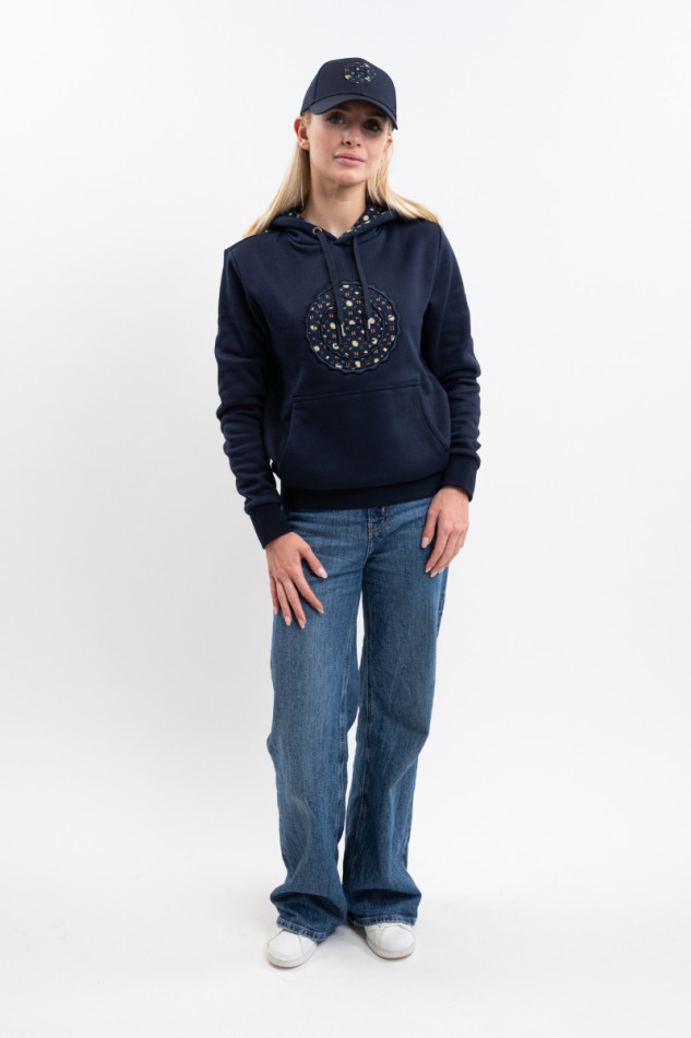 Samy Sweat Unisexe - Navy Mosaic