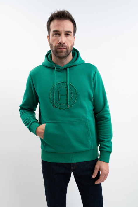 Samy Unisex Sweat Top - Smaragdgroen