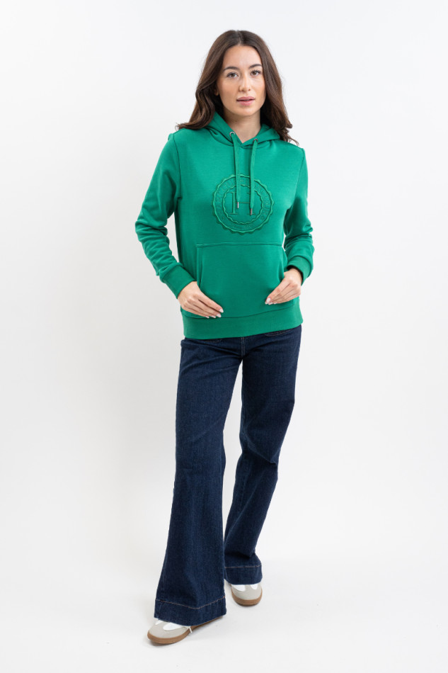 Samy Unisex Sweat Top - Smaragdgroen