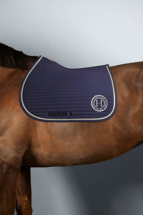 Karembar Rider Satteldecke - Navy/Light Gold