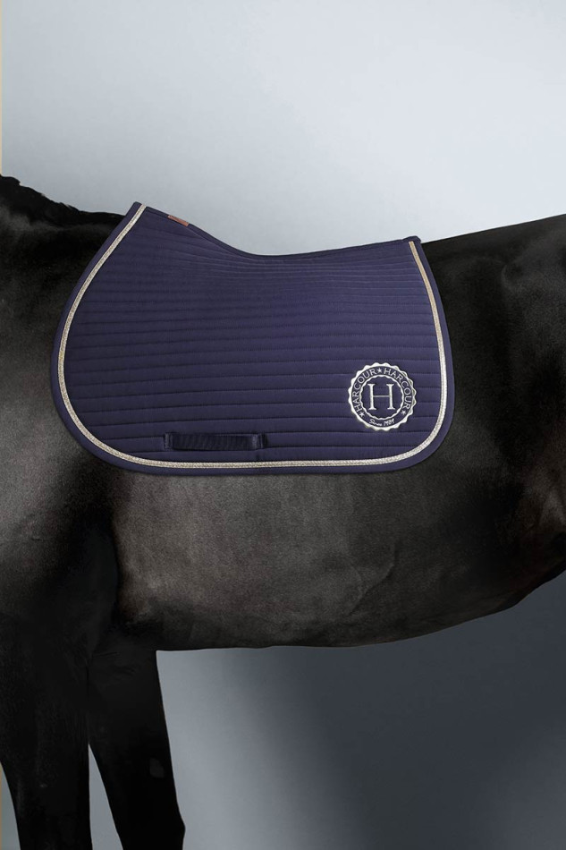 Karembar Rider Satteldecke - Navy/Light Gold