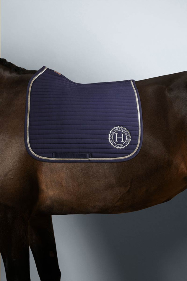 Karembar Rider Satteldecke - Navy/Light Gold