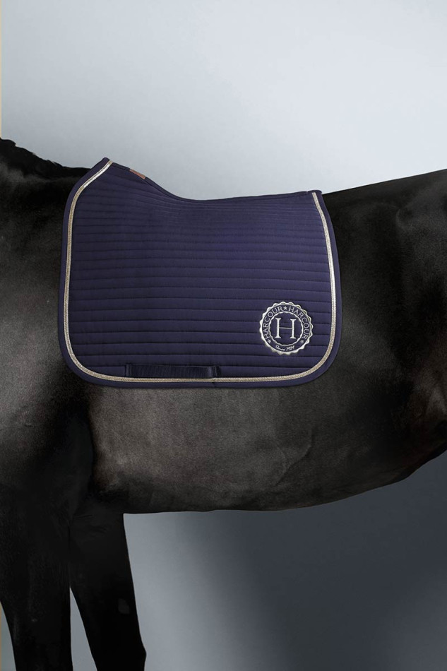 Karembar Rider Satteldecke - Navy/Light Gold
